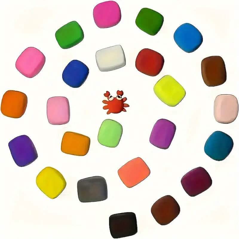 24-Pack: Colored Air Dry Clay