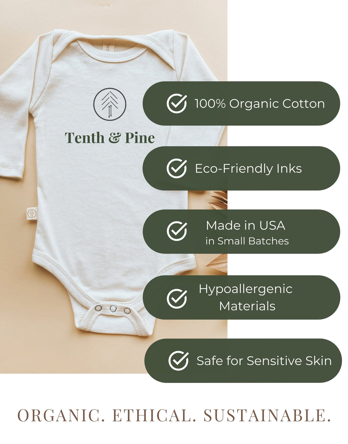Milk Belly Organic Bodysuit Long Sleeve