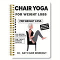 30-Day Chair Yoga Notebook | 15-Min Daily Workouts & Guide