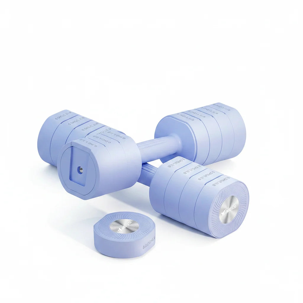 Adjustable Dumbbell Set: Non-Slip & Anti-Roll Design