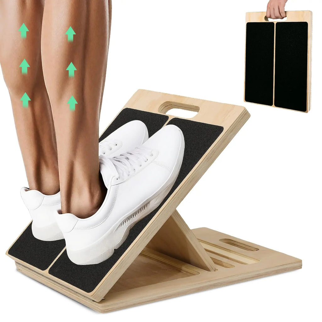 Wood Slant Board Calf Stretcher & Squat Wedge