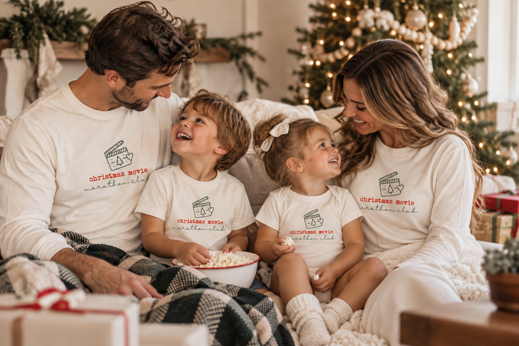 Christmas Movie Marathon Organic Kids T-Shirt