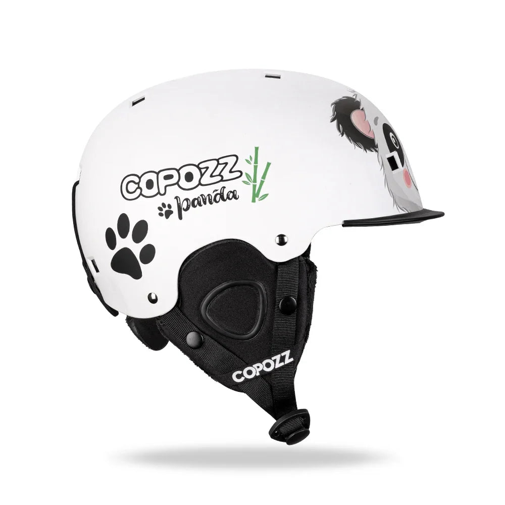 Kids Ski Helmet Cartoons Integrally Molded Safety