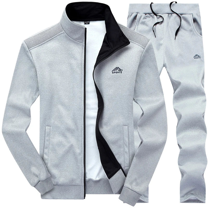 for Spring Autumn Men's 2 Piece Set