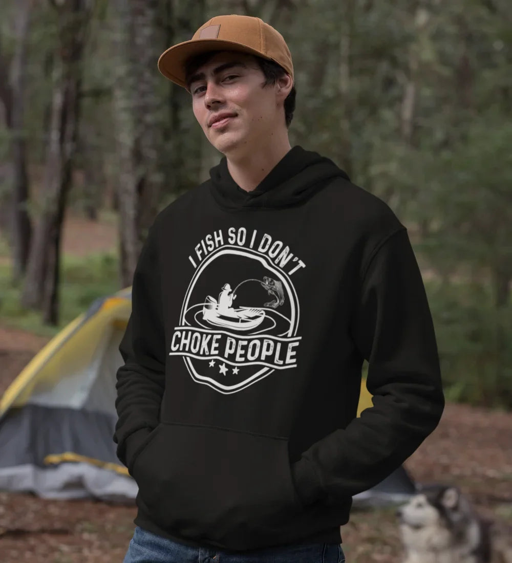 I Fish So I Don't Choke People v2 Unisex Hoodie