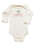 Christmas Movie Marathon Club Organic Bodysuit Long Sleeve