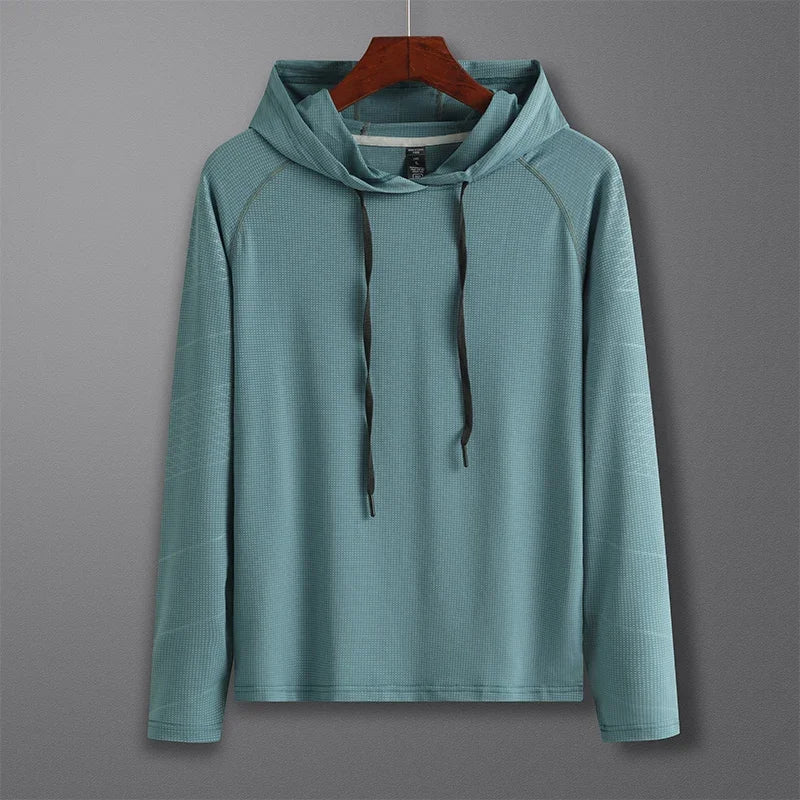 Men's Quick-Dry Outdoor Sports Hoodies Activewear Running Tops