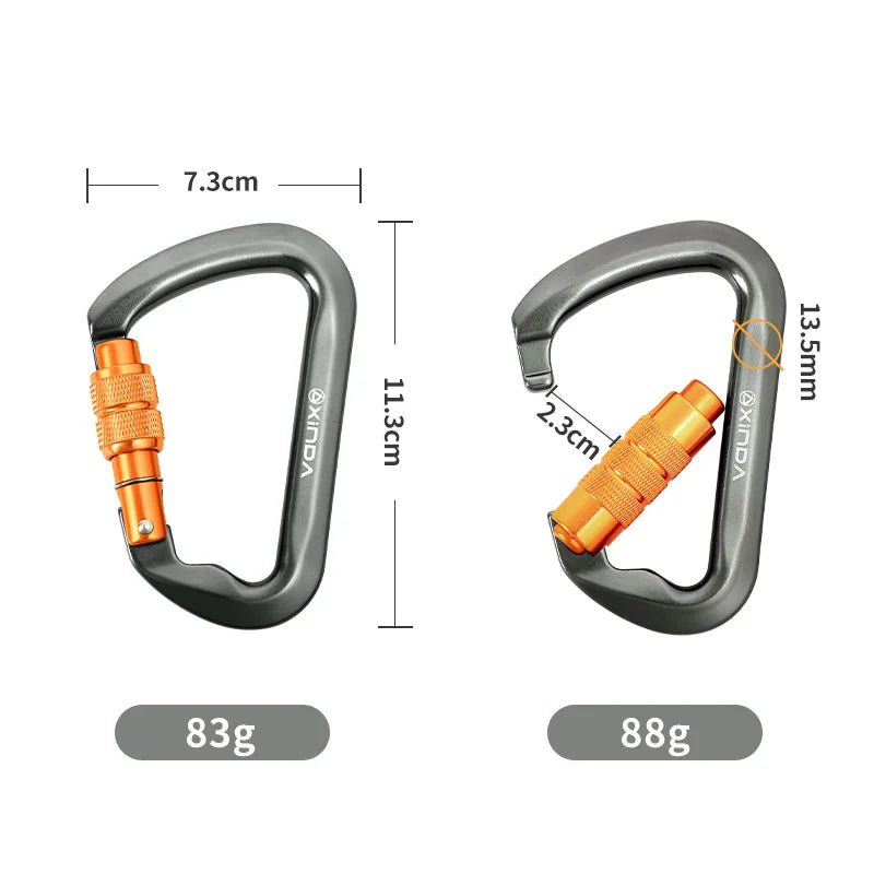 High-Strength Aluminum Carabiner: for Outdoor Enthusiasts