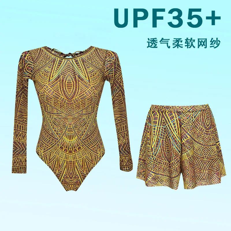 New Long Sleeve One Piece Swimsuit 2026 Sexy Swimwear Women Surf Swim Suit Push Up Bathing Suit Beachwear Monokini Bath Suits