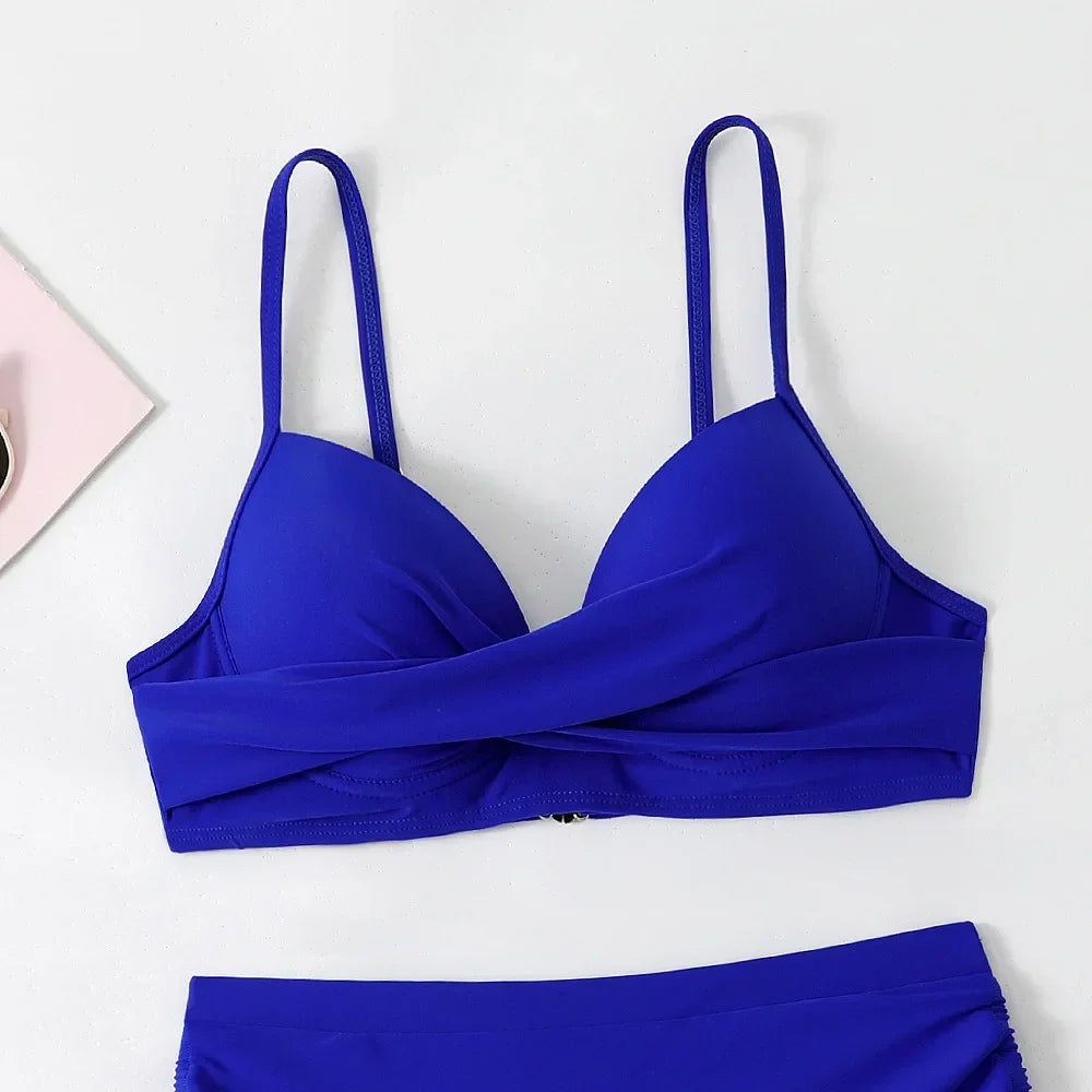 Black Push Up Bikini Set High Waist Swimwear Women Summer Bathing Suits Sexy Two Piece Swimsuit Beachwear Biquini Summer Outfit