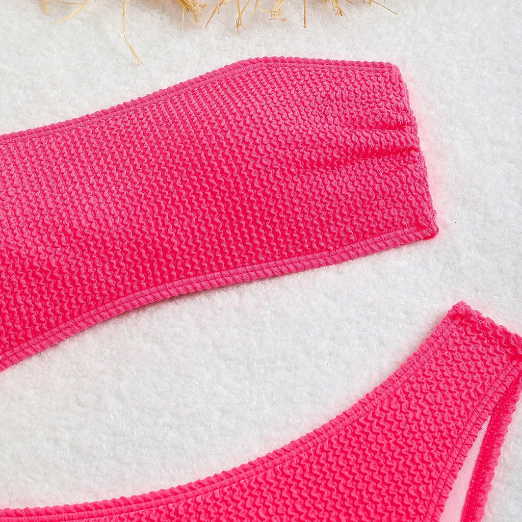 Neon Yellow Thong Bikinis 2026 Sexy Women Swimsuits Swimwear Female Bandeau Brazilian Bikini Set Bathing Suit Swimming Suits