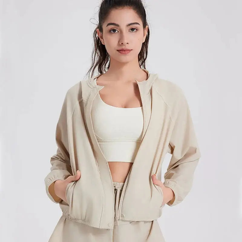 Women's Anti-UV Running Jacket - UPF50+ Quick-Dry Hoodie