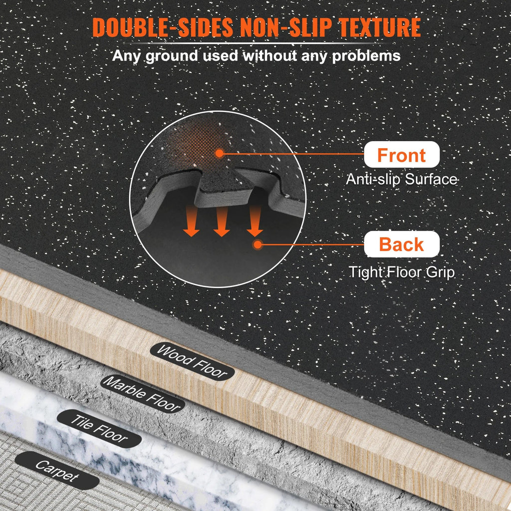 Rubber & Foam Gym Mats Interlocking & Waterproof