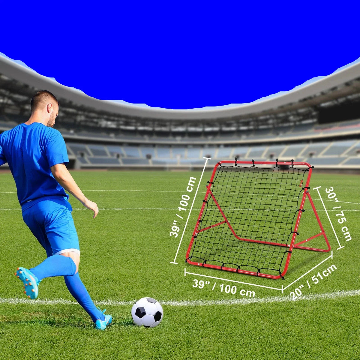 Soccer Rebound Net Portable Football Training Goal