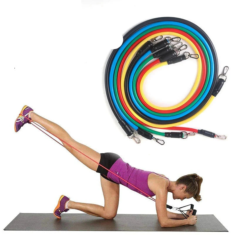 50LB Resistance Bands: Gym & Home Fitness
