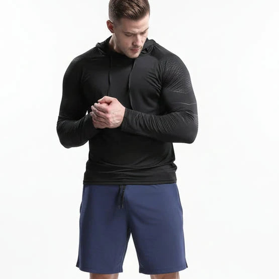Men's Quick-Dry Outdoor Sports Hoodies Activewear Running Tops