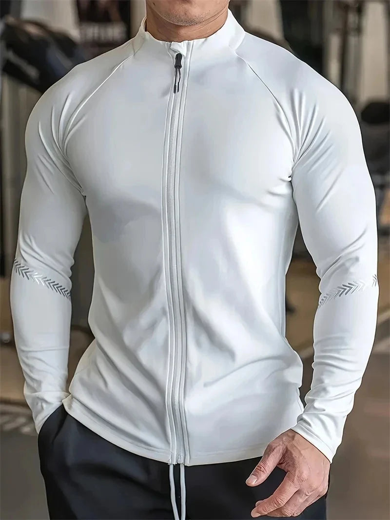 Men's Compression Sports Jacket | Gym Running Clothing & Quick Dry Fitness