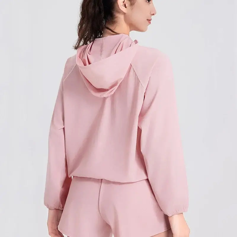 Women's Anti-UV Running Jacket - UPF50+ Quick-Dry Hoodie