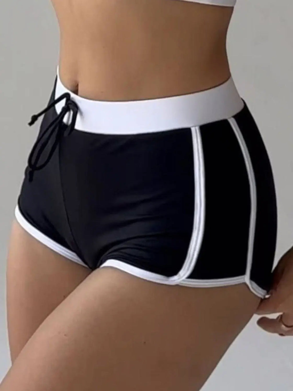 Sexy High Waist Bikini Shorts 2026 Women Swimsuit Two Pieces Swimwear Female Sports Casual Bikinis Set Black Bathing Suits Pool