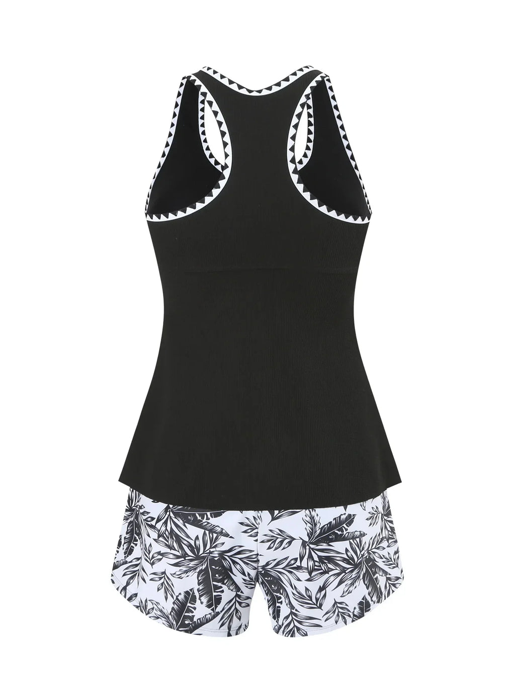 Women's Bathing Suit Two Pieces Tankini Set Summer Sexy Beach Wear High Waisted Print Shorts Swimwear Raceback Women Swimsuit