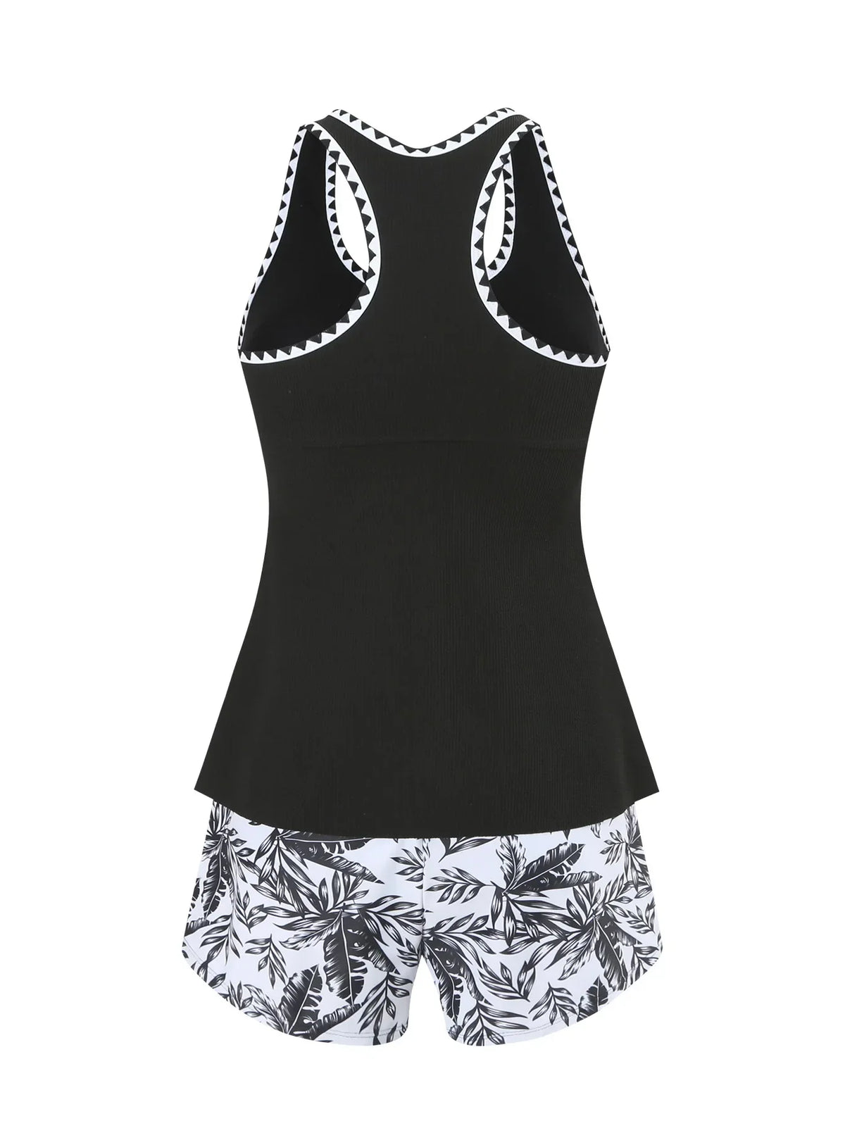 Women's Bathing Suit Two Pieces Tankini Set Summer Sexy Beach Wear High Waisted Print Shorts Swimwear Raceback Women Swimsuit
