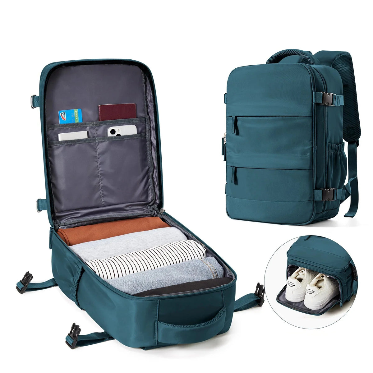 40L Laptop Backpack for Ryanair - Fits Cabin Size