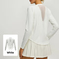 Mesh Yoga Long Sleeve Breathable Summer Sports Tee