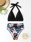 Sexy High Waisted Bikini 2025 Floral Swimsuit Female Swimwear Women Vintage Bikinis Set Bather Beachwear Bathing Suit Holiday
