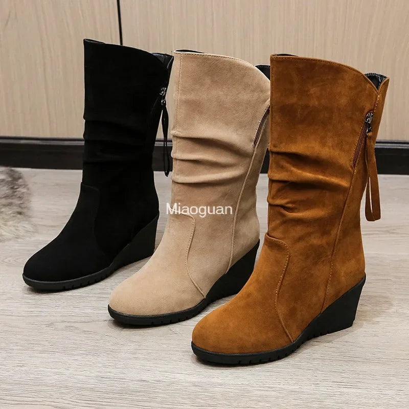 Vintage Suede Ankle Boots