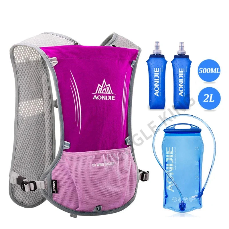Running & Hiking Hydration Vest 5L Capacity 2L Bladder Included