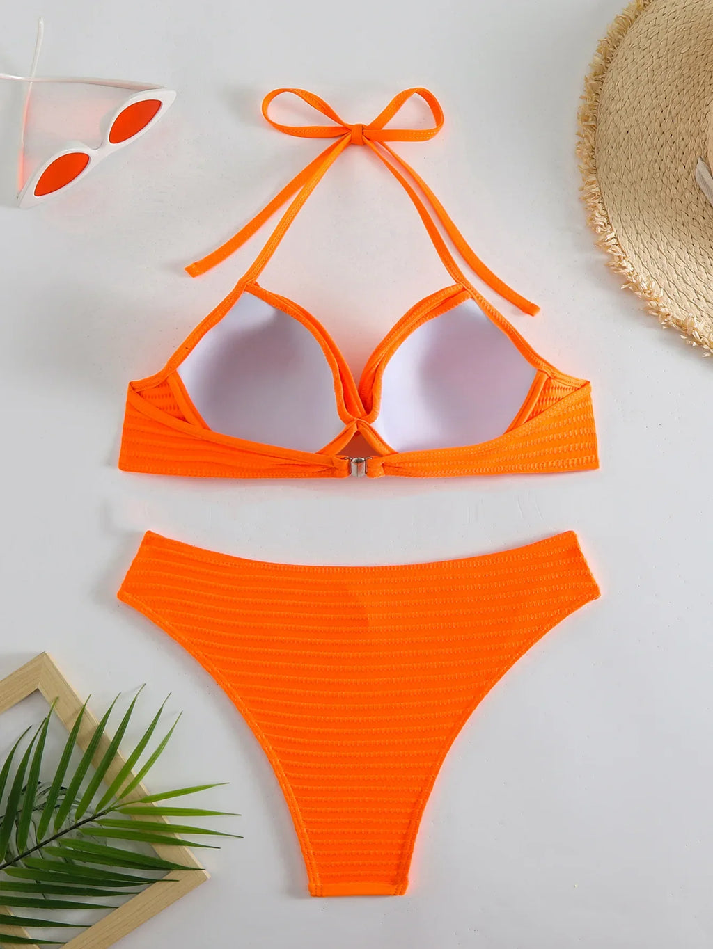 Sexy Push Up Bikini 2025 Women Swimsuit Two Piece Swimwear Female Thong Bikinis Set White Swim Bathing Suits Brazilian Biquini