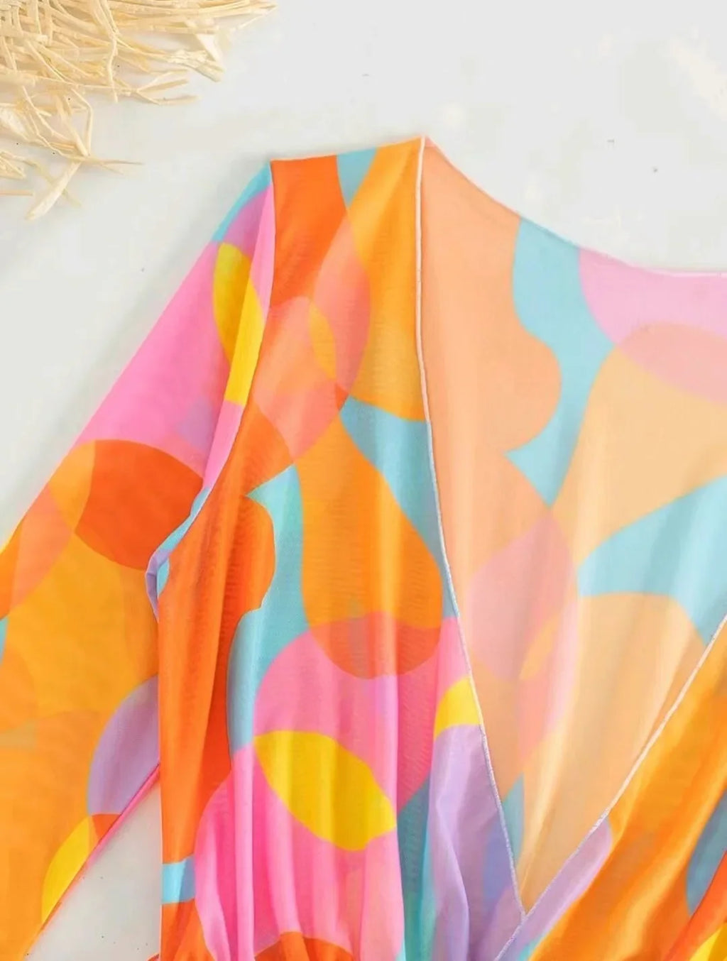2024 New Swimsuit 3 Pcs Set Thong Bikini with Rompers Womens Jumpsuit Beach Wear Print Swimwear Sexy Bathing Suit Pool Beachwear