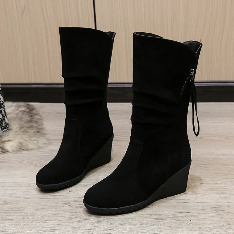 Vintage Suede Ankle Boots