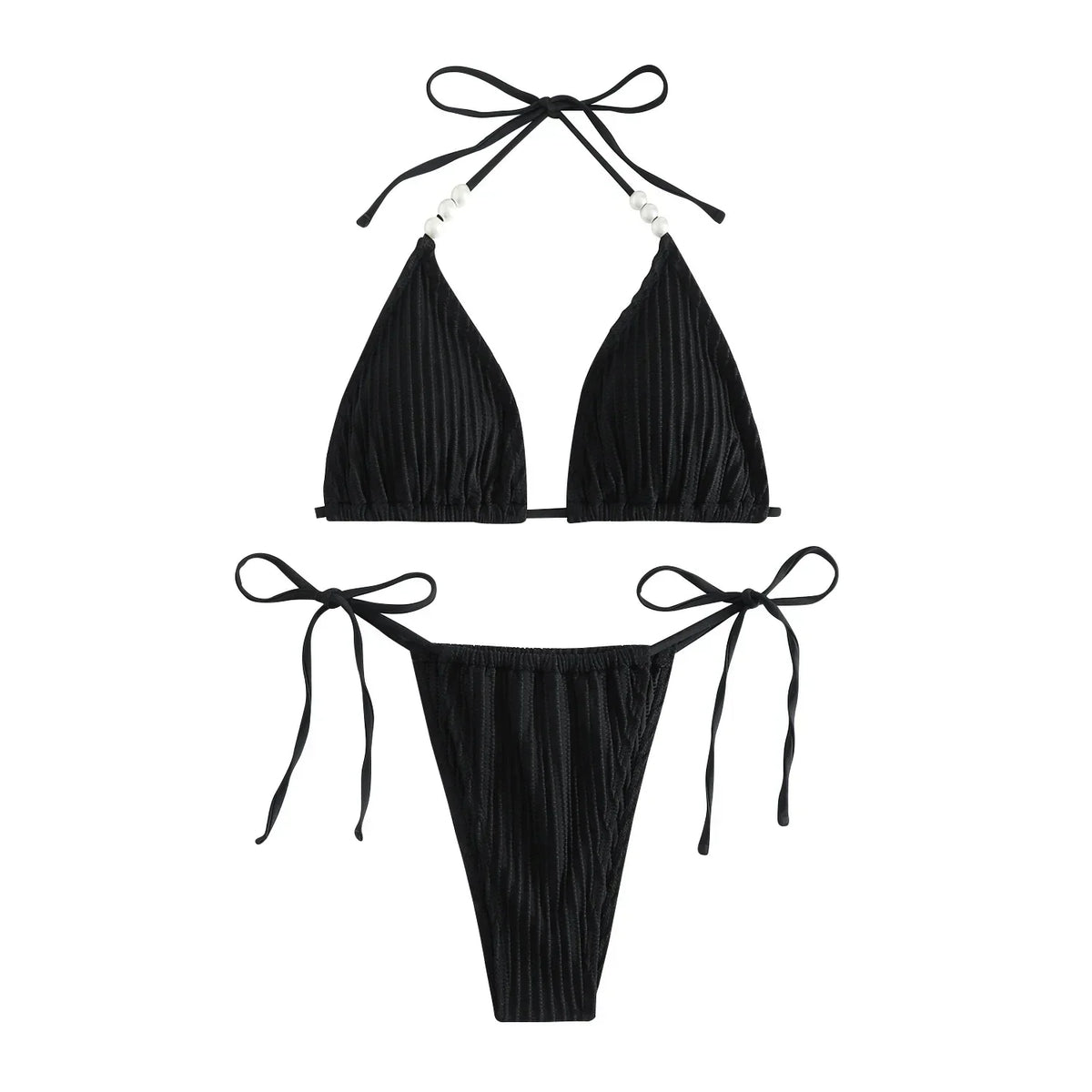 Sexy White Micro Bikini Women Swimsuit Swimwear Triangle Biquini Thong Bikinis Set White Swimming Female Bathing Suits Beachwear