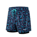 Men’s 2-in-1 Swim Trunks Compression Liner & Quick-Dry
