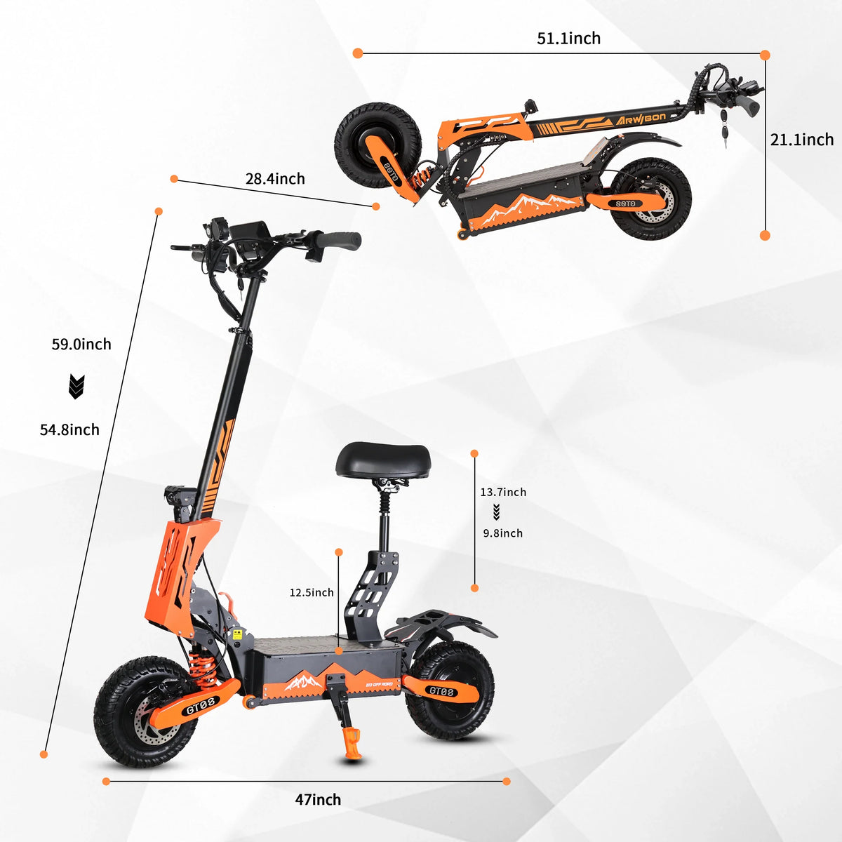 The Folding E-Scooter for Commuters & Adventurers