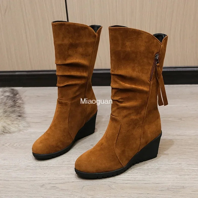 Vintage Suede Ankle Boots