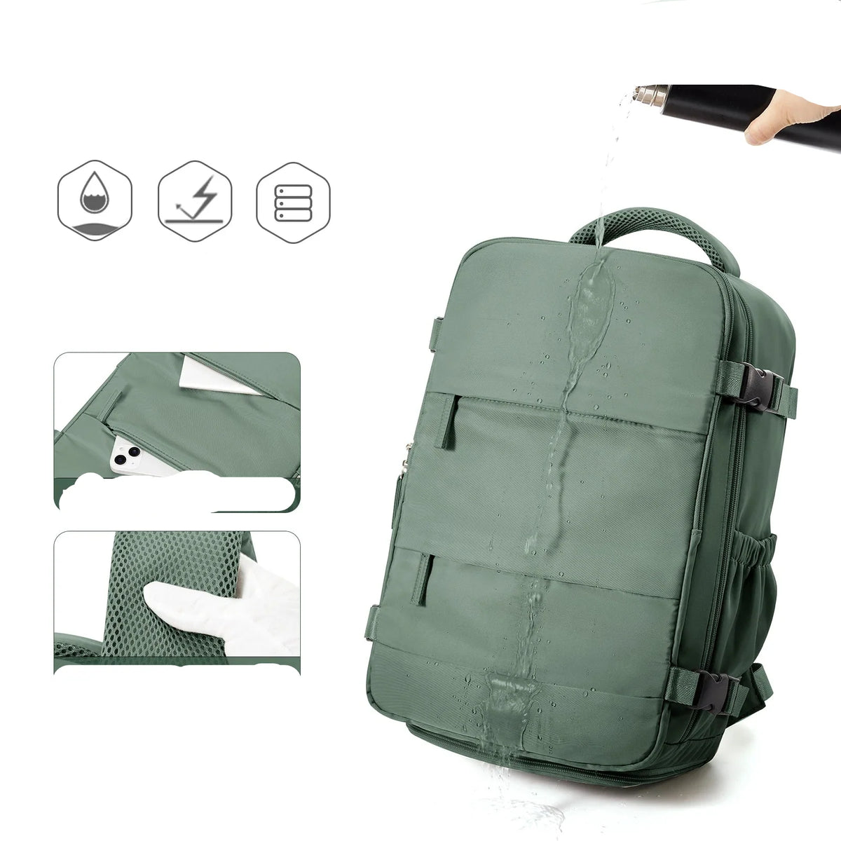40L Laptop Backpack for Ryanair - Fits Cabin Size