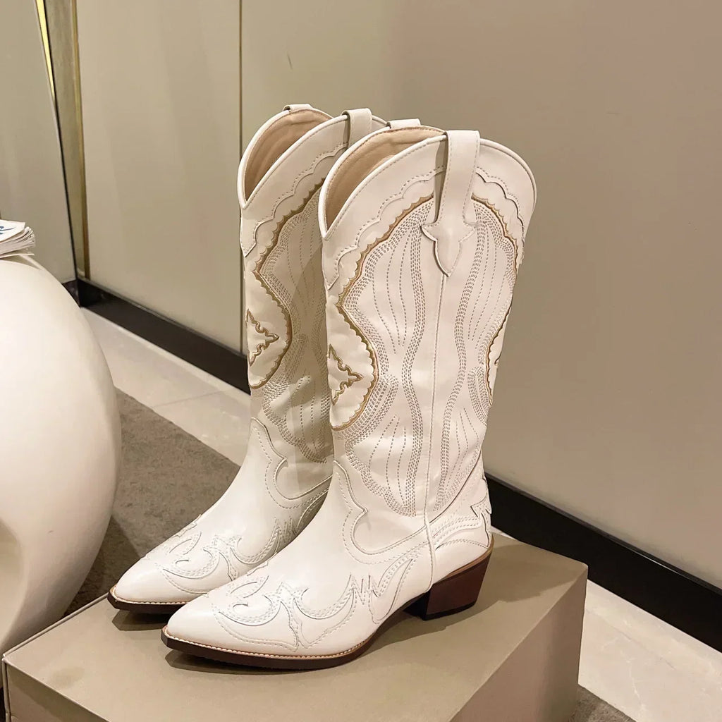 Embroidered Western Boots