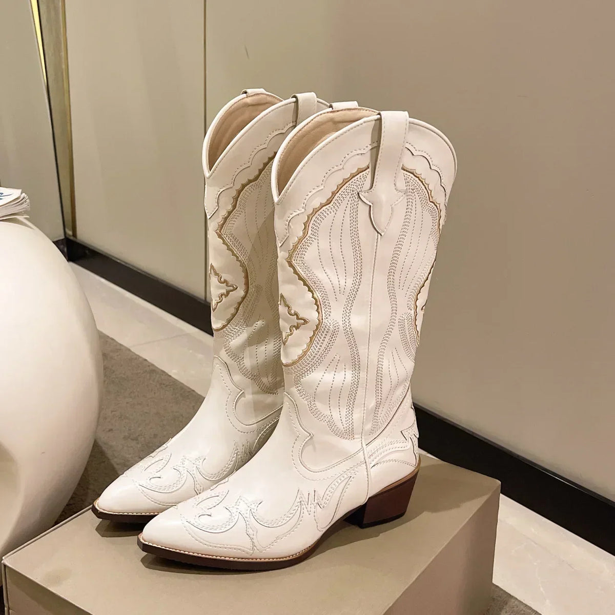 Embroidered Western Boots