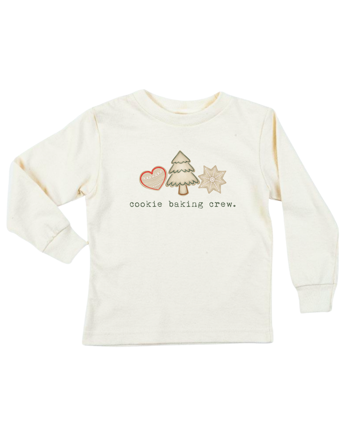 Cookie Baking Crew Organic Kids T-Shirt Long Sleeve