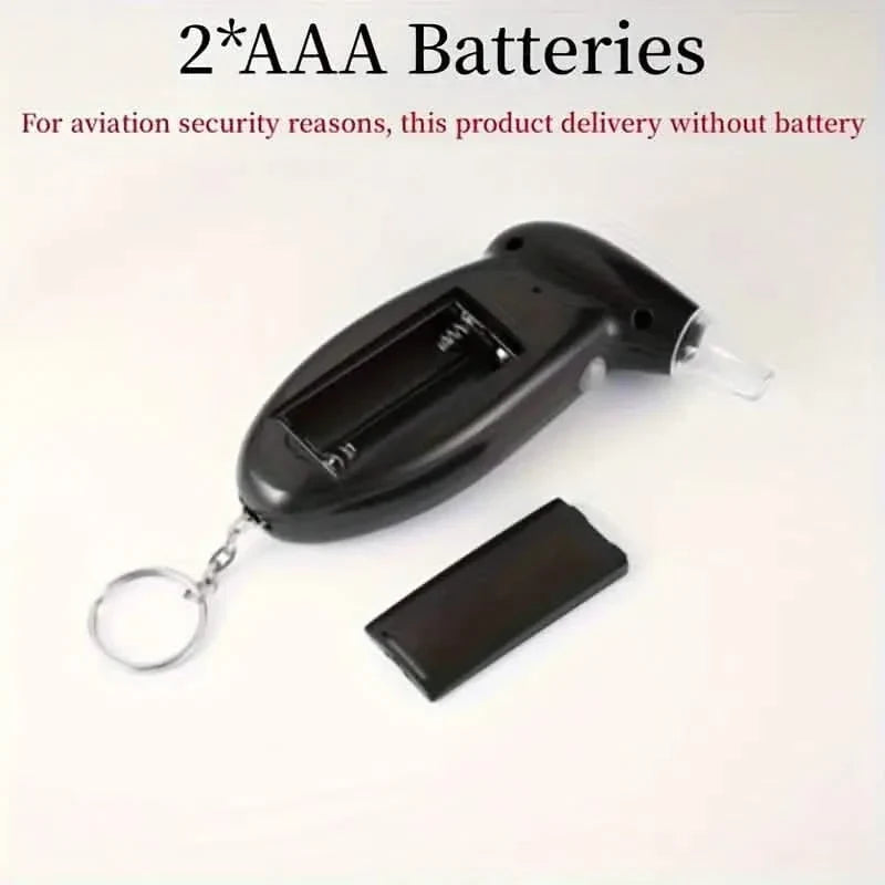 Accurate Personal Breath Alcohol Tester - Instant Blood Alcohol Content Measurement with High-Precision Sensors and LED Display
