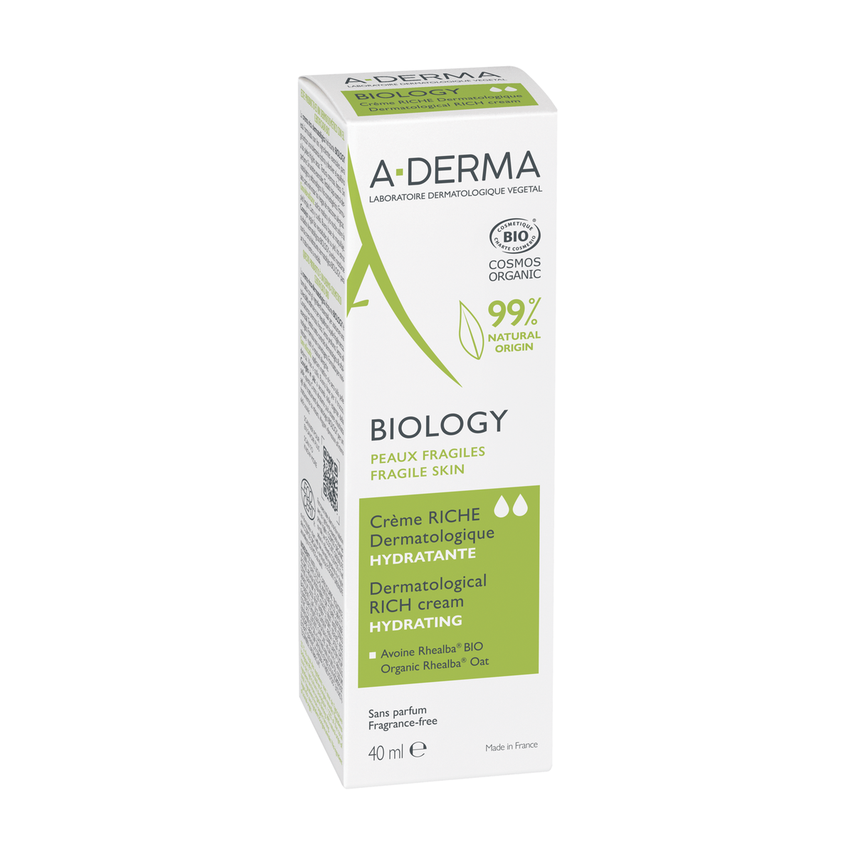 A-Derma Biology Organic Hydrating Dermatologic Cream