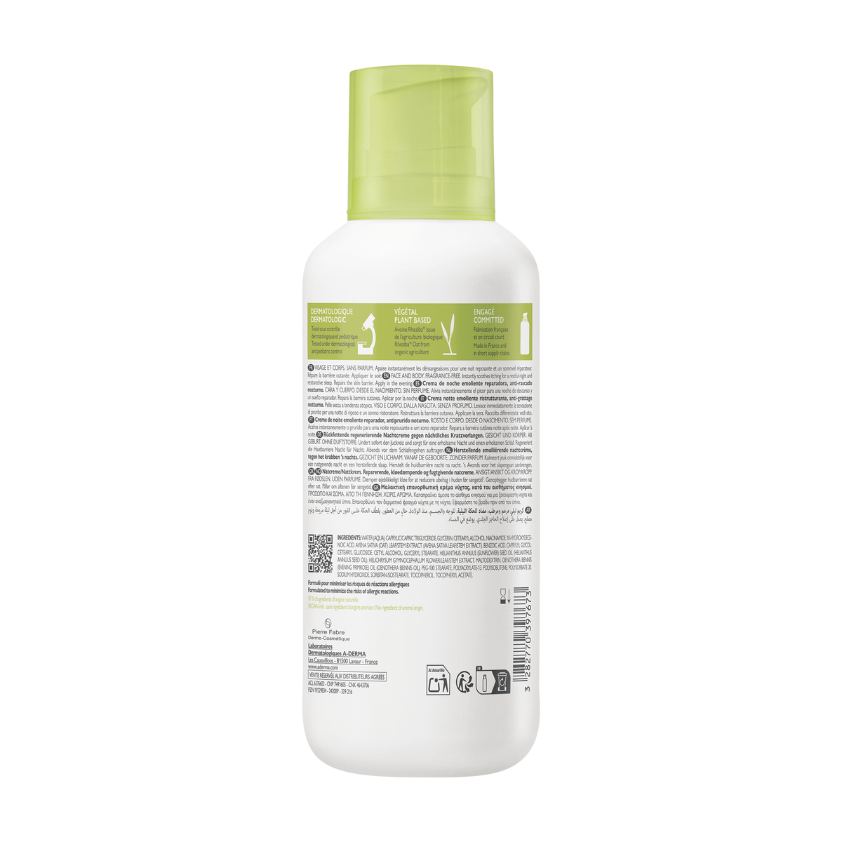 A-Derma Exomega Control Emollient Night Cream