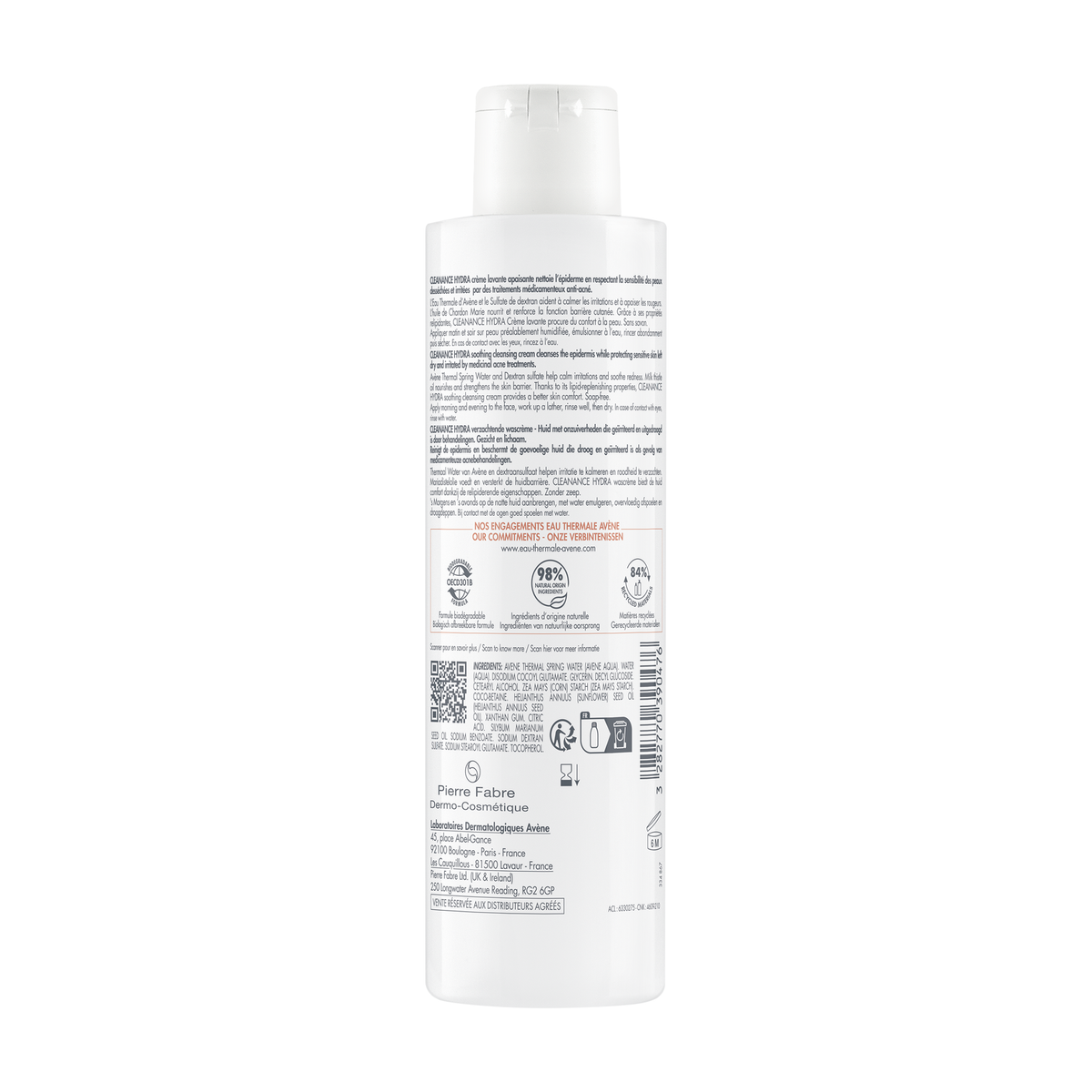 Avène Cleanance Hydra Soothing Cleansing Cream