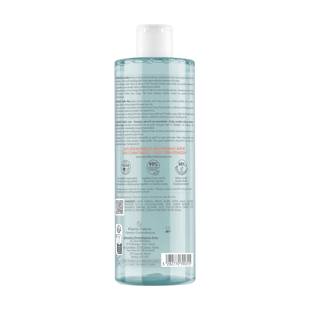Avène Cleanance Micellar Water for Oily and Blemish-Prone Skin