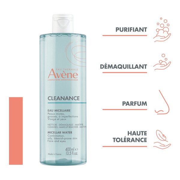 Avène Cleanance Micellar Water for Oily and Blemish-Prone Skin