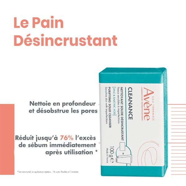 Avène Cleanance Solid Cleaner Bar for Oily Skin
