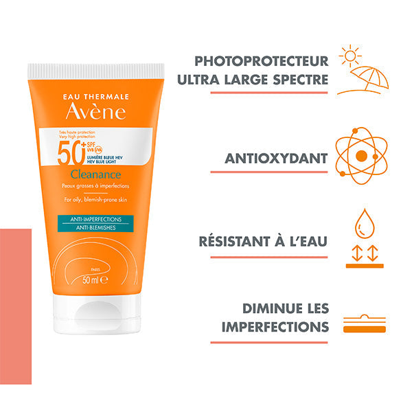 Avène Cleanance Sun Care SPF 50+ Acne-Prone Skin