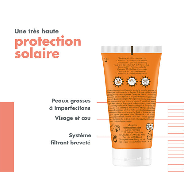 Avène Cleanance Sun Care SPF 50+ Acne-Prone Skin
